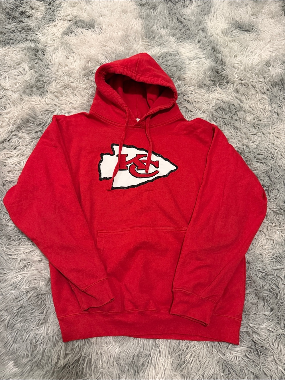 Kansas City Chiefs Hoodie Sweater Pullover  Large NFL